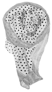 A1334-PolkaDot-Border-Scarf-White-JG