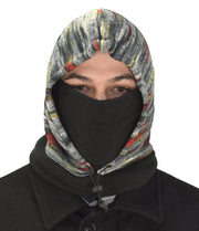 Thick Knit One Hole Facemask Balaclava Snowboarding Biker Mask (Faded Grey)