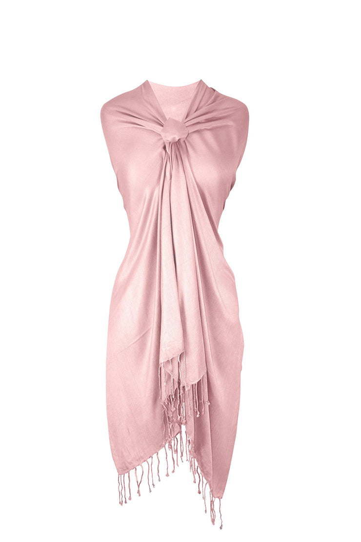 veritasfinancialgrp Soft Silky Rayon Pashmina Shawl Wrap Scarf in Solid Color