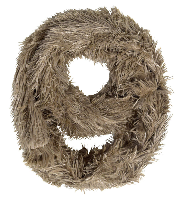 Faux Fur Warm Soft Thick Infinity Loop Circle Scarves Neck Warmers