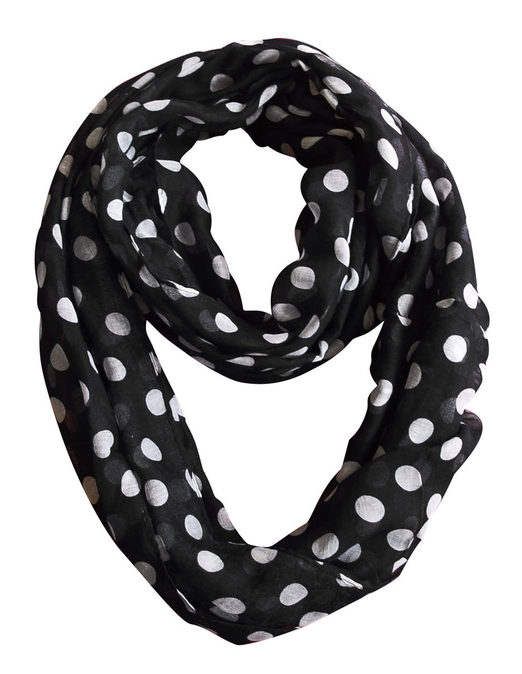 Circle-Polka-Dot-Scarf-Black-FBA-DB