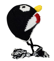 Penguin Themed Double Layer Fleece Tasseled Cozy Winter Kids Hat