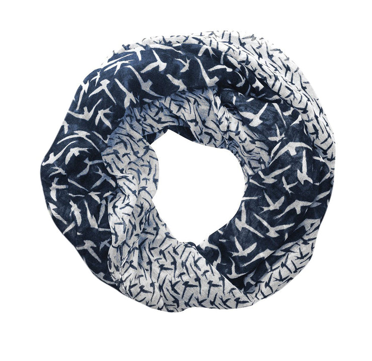 B0178-Bird-Scarf-Navy White-AJ