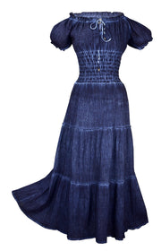 crittendenwayapartments Womens Renaissance Vintage Smocked Gypsy Tank Dress