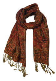 veritasfinancialgrp Elegant Reversible Paisley Pashmina Shawl Wrap