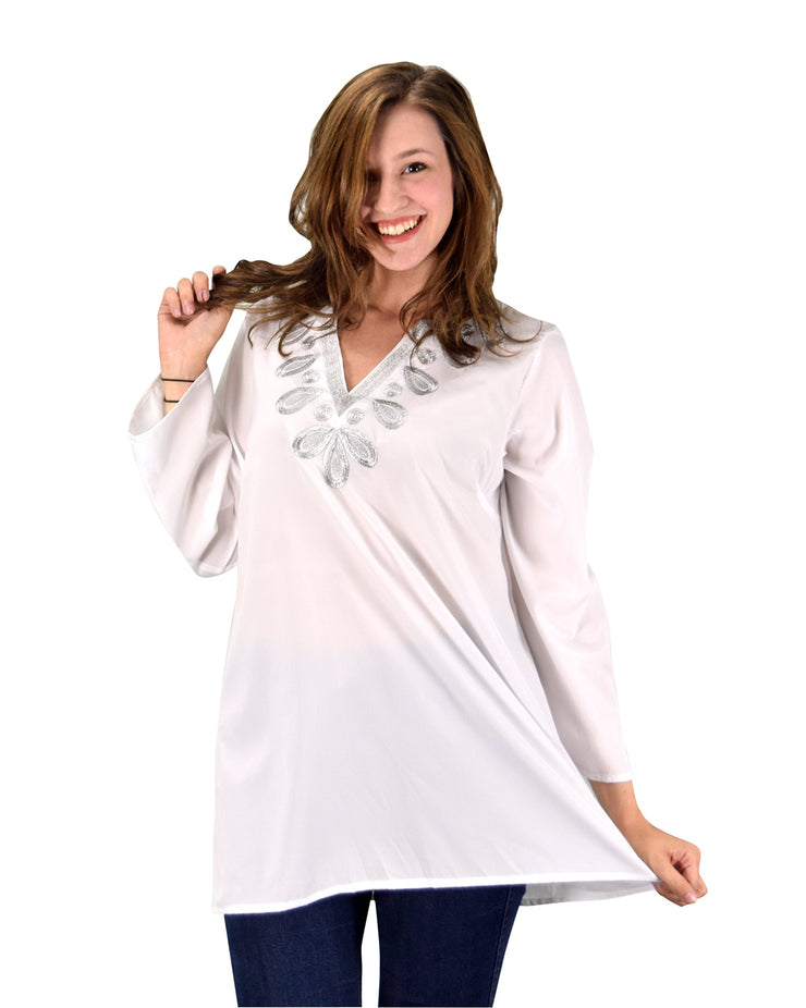 B0536-Metallic-Tunic-White-LXL-AJ