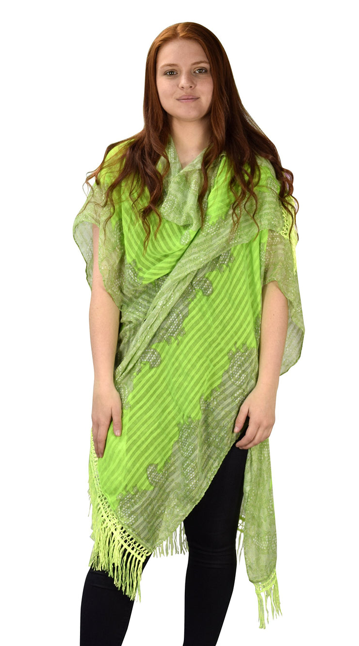 B7442-L809-Open-Fringe-Tie-Green-OS