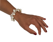 Elegant Japanese Pearls and Glass Beads Silk Thread Bracelet