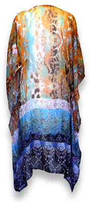 veritasfinancialgrp Bohemian Summer Tunic Beach Cover Up Dress with Embellished Neckline