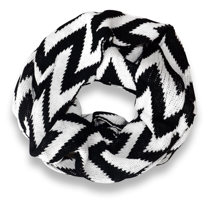 crittendenwayapartments Charming Classic Knit Chevron Infinity Loop Scarves