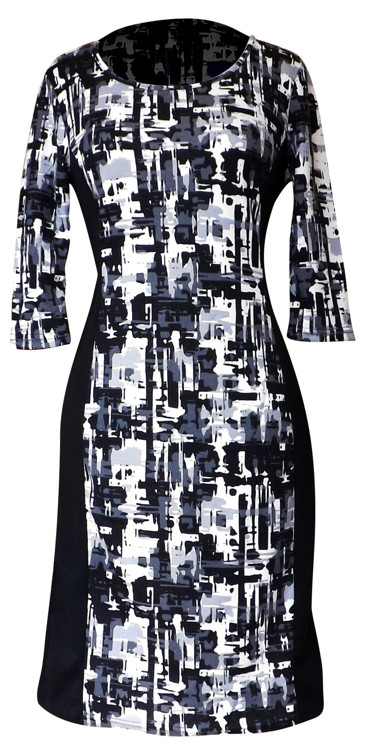 A4857-Shift-Dress-Bl