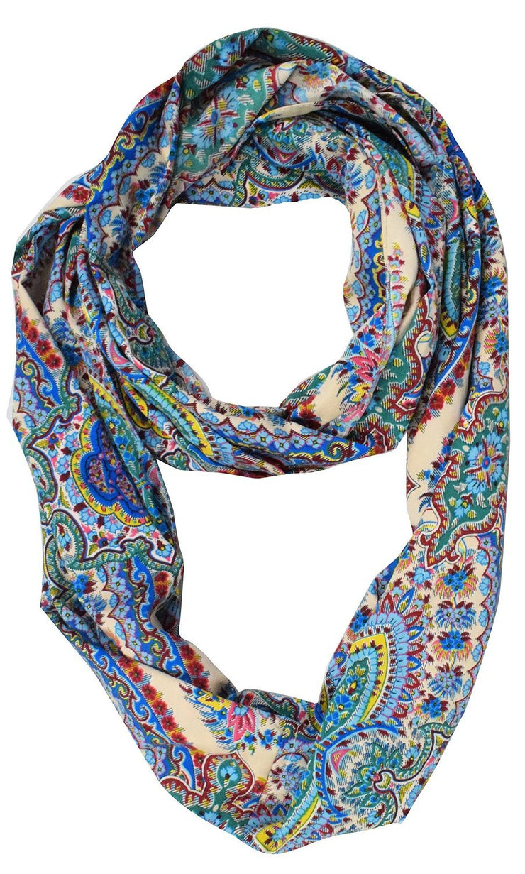 Womens Fashion Bohemian Sheer Infinity scarves Circle Scarf Loops