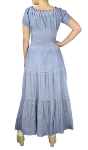 crittendenwayapartments Womens Renaissance Vintage Smocked Gypsy Tank Dress