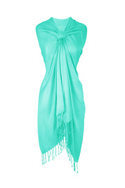 veritasfinancialgrp Soft Silky Rayon Pashmina Shawl Wrap Scarf in Solid Color