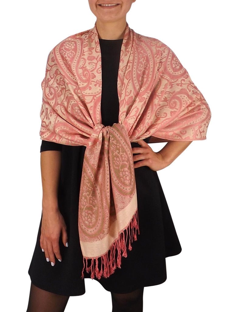 A7199-Lrg-Paisley-Pashmina-Cre