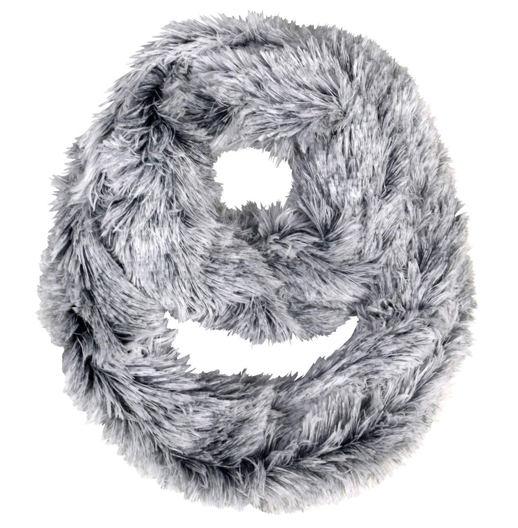 Faux Fur Warm Soft Thick Infinity Loop Circle Scarves Neck Warmers