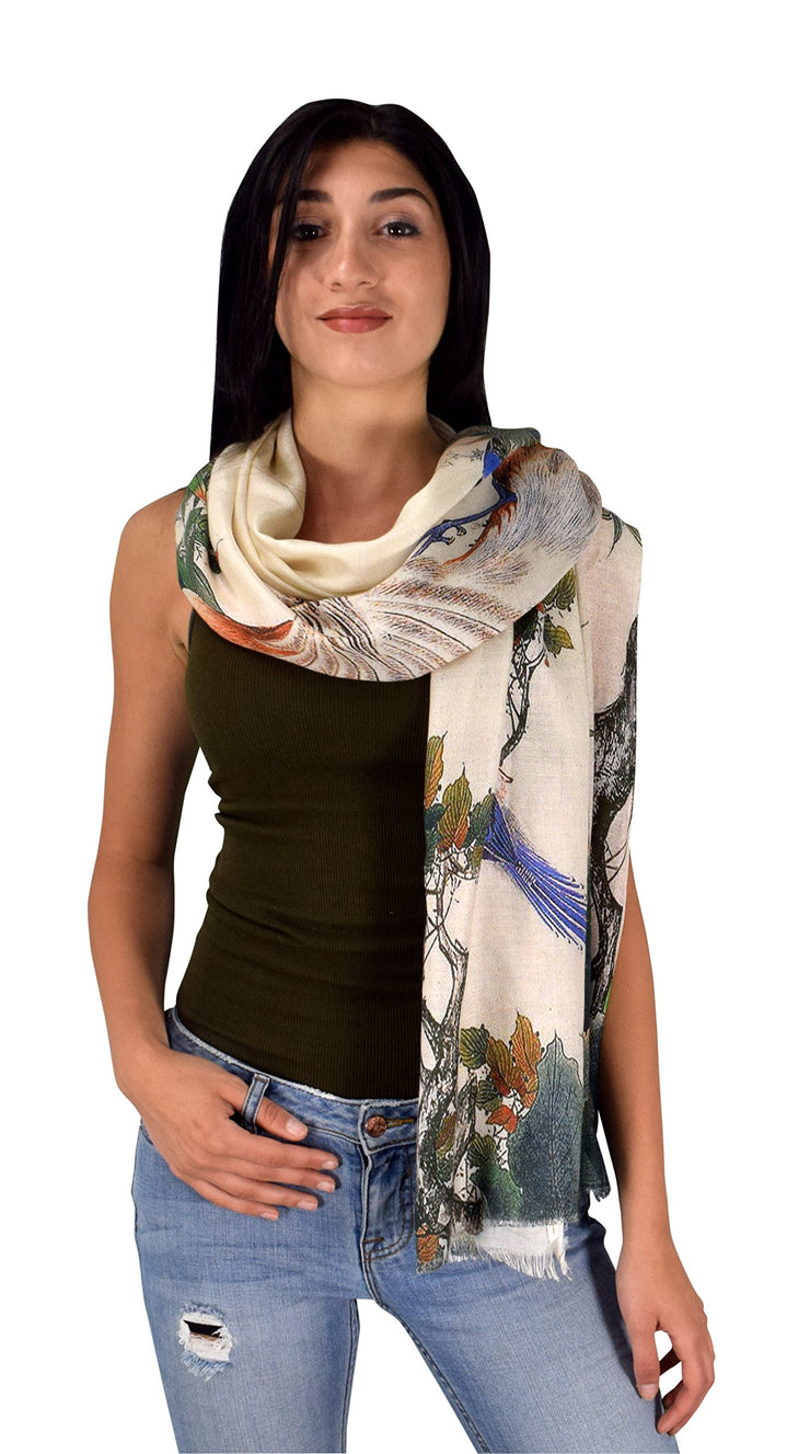 crittendenwayapartments Womens Soft Fashion Artistic Digital Print Long Scarf Wrap Shawl