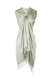 Soft Silky Rayon Pashmina Shawl Wrap Scarf in Solid Color