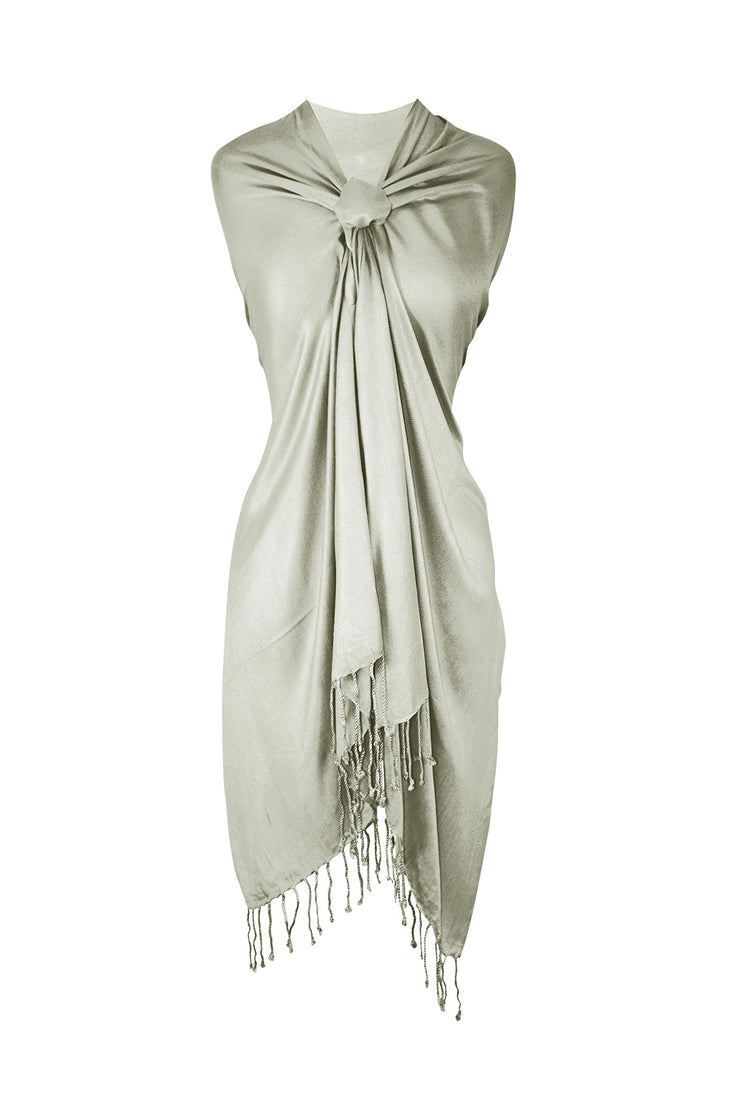 veritasfinancialgrp Soft Silky Rayon Pashmina Shawl Wrap Scarf in Solid Color