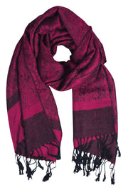 Magenta and Black Jacquard Pash-#8