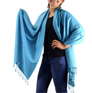 veritasfinancialgrp Pashmina Silk Wrap 70% Cashmere & 30% Silk Blend