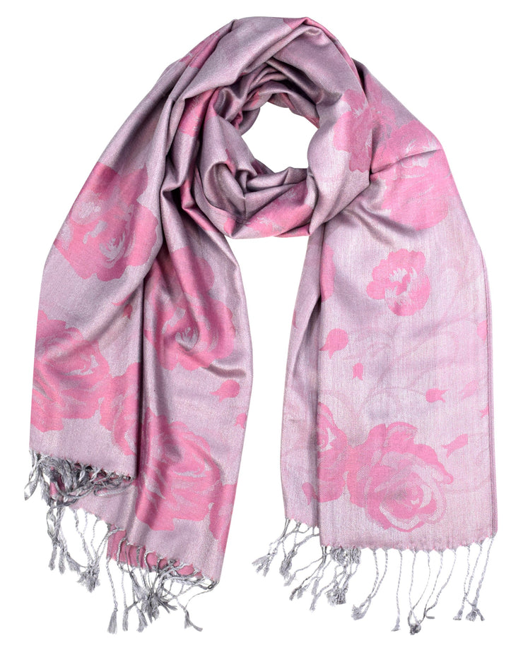 veritasfinancialgrp Elegant Floral Pattern Pashmina Wrap Shawl Scarf