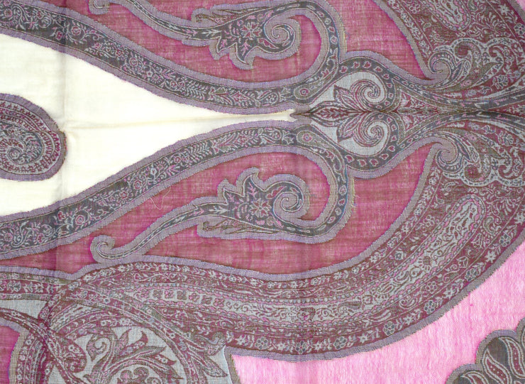 Womens Elegant Sheer Handmade Paisley Damask Pashmina Shawl Scarf