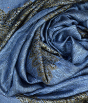 Ravishing Reversible Jacquard Paisley Pashmina Shawl Wrap for Women