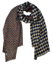 B5547-RS105-Scarf-Orange/Navy-AJ