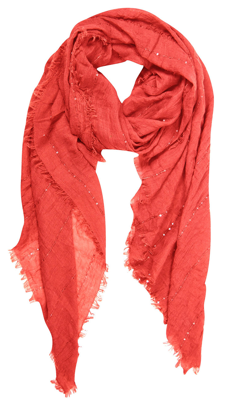 A6711-Sparkle-Fringe-Scarf-Coral-KL