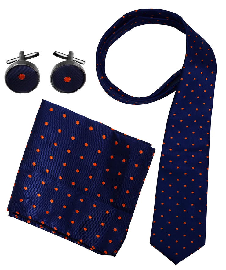 A6933-Necktie-Set-PlkaDt-NvyOrng-JG