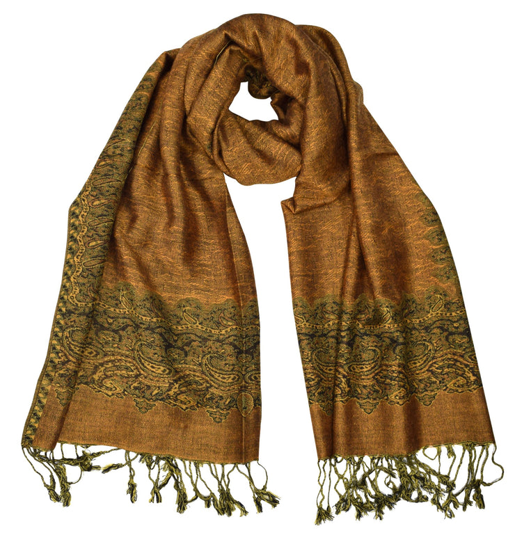 veritasfinancialgrp Women's Ravishing Reversible Jacquard Paisley Shawl Wrap Pashmina