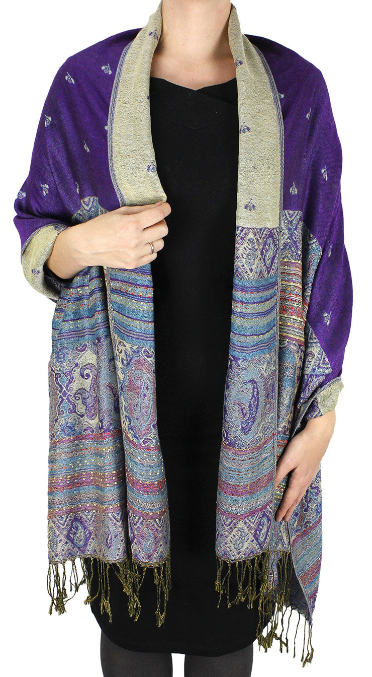 A7411-Tribal-Border-Pashmina-Purple-RK