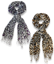 veritasfinancialgrp Beautiful Soft and Silky Leopard Print Pashmina Shawl Scarves