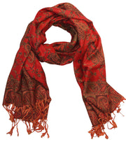 veritasfinancialgrp Elegant Reversible Paisley Pashmina Shawl Wrap