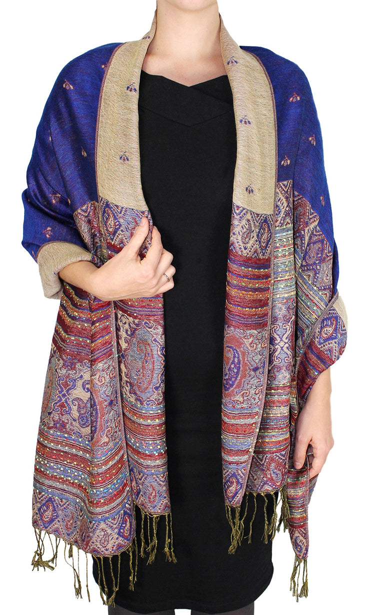 A7536-Tribal-Border-Pashmina-R.Blue-Rk