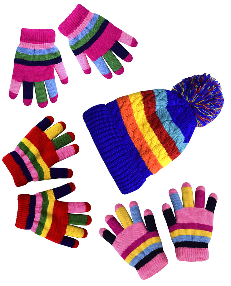 B6155-HatGlove-Rainbow-Pink-Kids-AJ