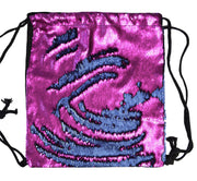 Reversible Sequin Mermaid Drawstring Backpack Fashionable Sports Dance Bag