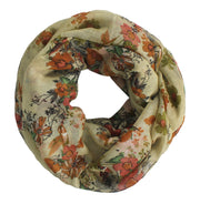 veritasfinancialgrp Paint The Town Red Cherry Blossom Floral Print Infinity loop Scarves