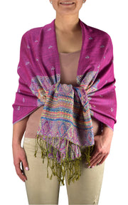 A7415-Tribal-Border-Pashmina-Magenta-RK