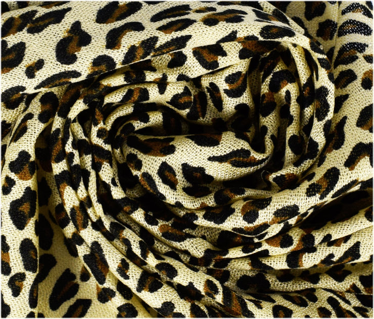 veritasfinancialgrp Animal Leopard Print Sheer Scarves Summer Shawls Wraps Fringes