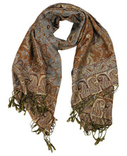 veritasfinancialgrp Elegant Double Layer Reversible Paisley Pashmina Shawl Wrap Scarf