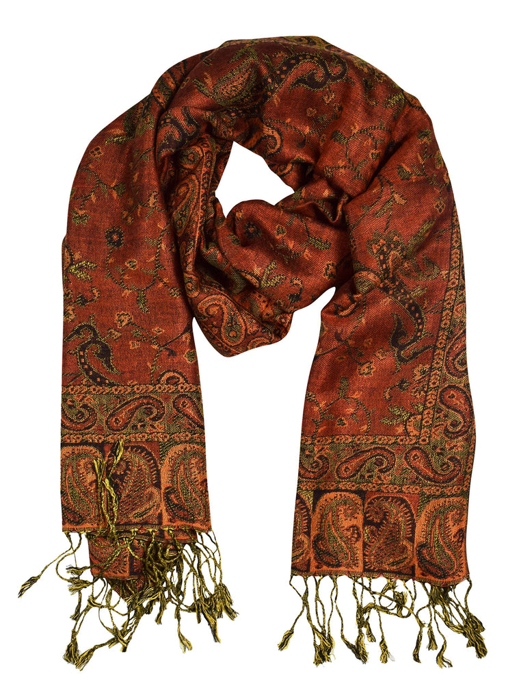 A6780-Paisley-Pashmina-OrFrstGreen-OS