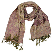 veritasfinancialgrp Elegant Double Layer Reversible Paisley Pashmina Shawl Wrap Scarf