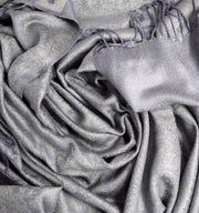crittendenwayapartments Womens Elegant Vintage Solid Jacquard Paisley Scarf Shawl Wrap