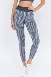 Tara Active Striped Seamless Leggings