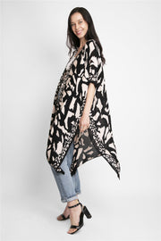 "Frida" Animal Print Long Kimono