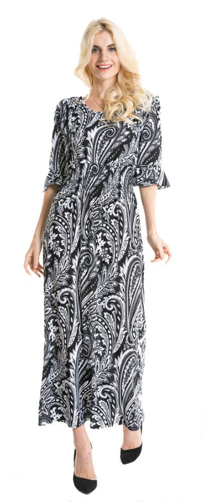 Floral Paisley Maxi Dress