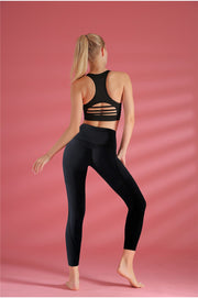 "Winners Never Quit" Crop Top & High Rise Legging Activewear Set