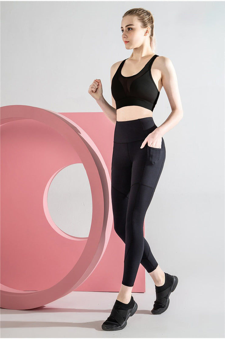 "Winners Never Quit" Crop Top & High Rise Legging Activewear Set